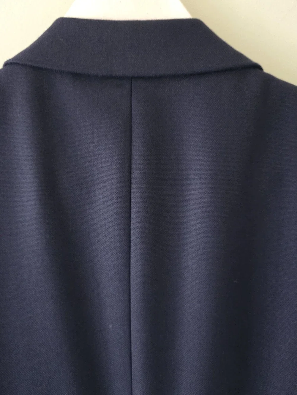 NWT Marks & Spencer Midnight Navy Wool Blend Blazer Size 46 Contemporary Preppy